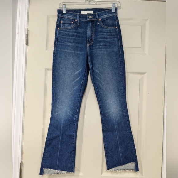 MOTHER Insider Crop Step Fray Jeans in Bad Reputation Size 25 - Picture 7 of 15
